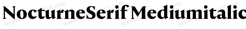 NocturneSerif Mediumitalic Regular字体转换